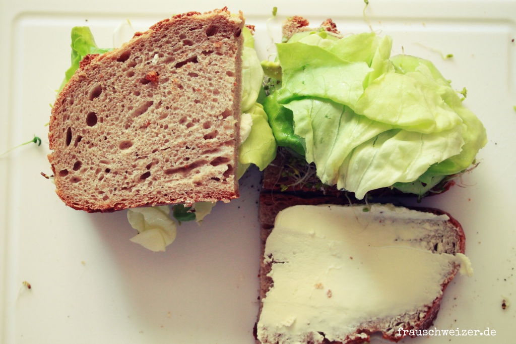 sauleckere grüne Brote zum essen. selbermachen