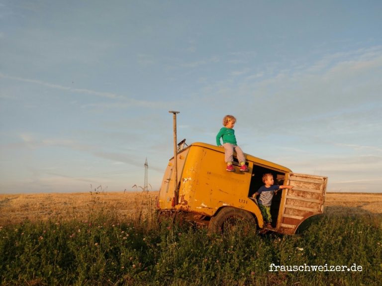Postbusanhänger-im-Feld