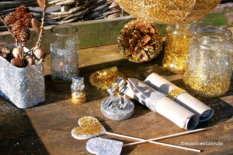 Party-Dekoration-mit-Glitzer