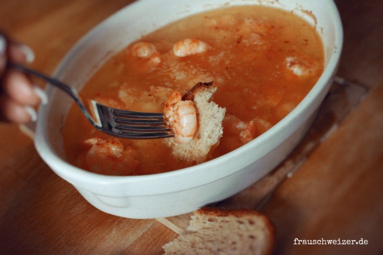 spanische-Gambas-garnelen-koblauchöl-vorspeise