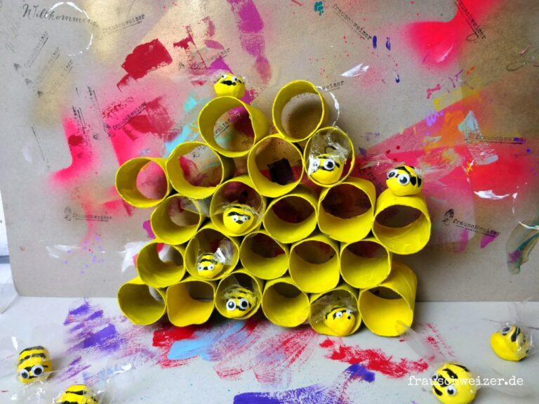 bienenstock-bienen-kinder-basteln-selber-tutorial