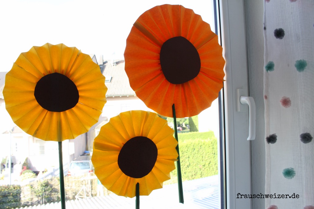 Sonnenblumen-papier-basteln-dekoration